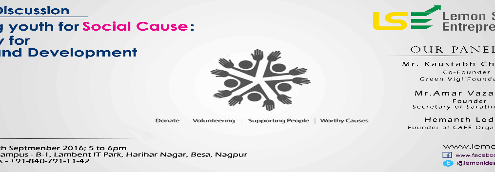 Engaging Youth for Social cause: Necessity for Growth and Development