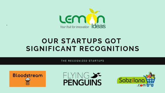 Lemon Startups Got Significant Recognitions!